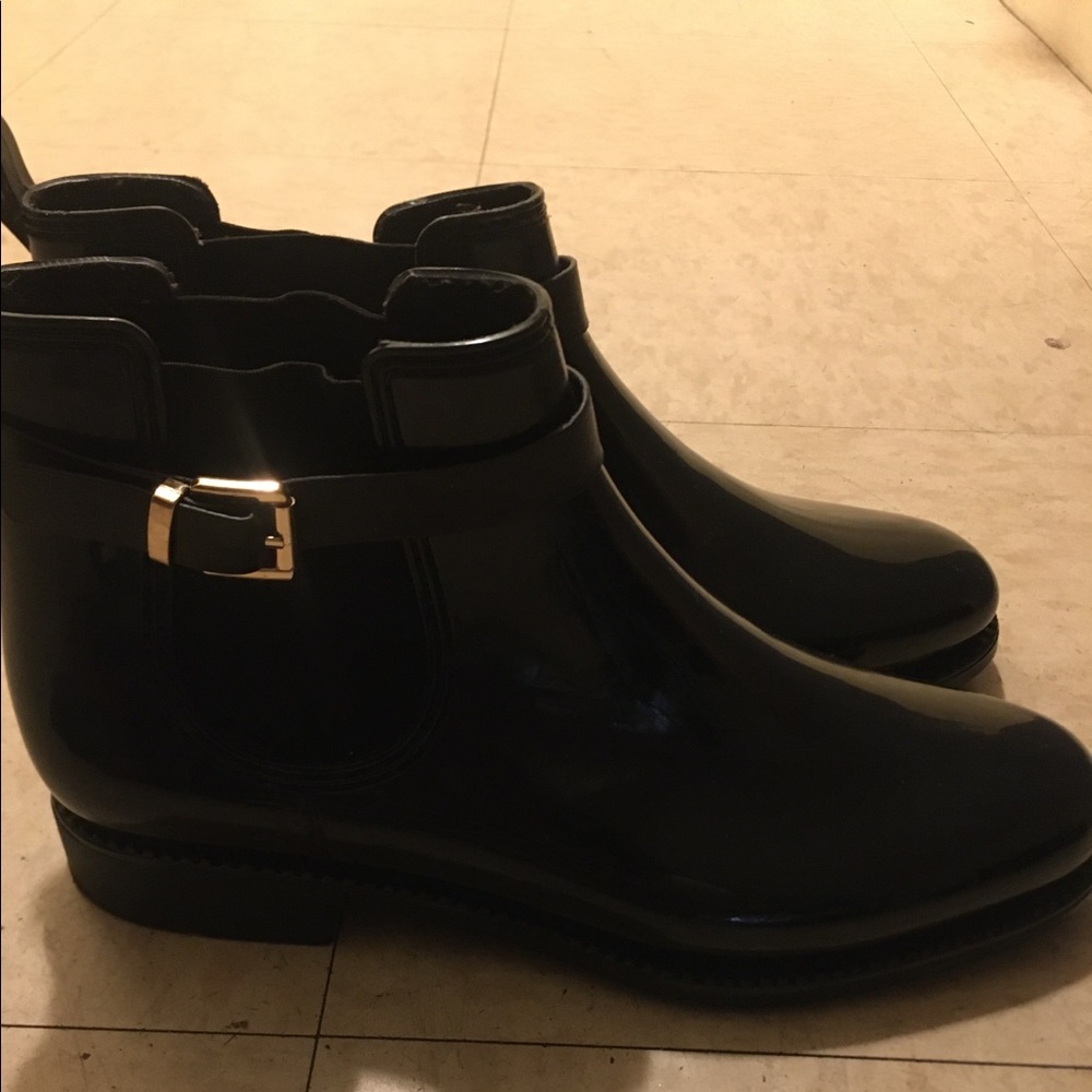 Black Henry Ferrara Rain Boots